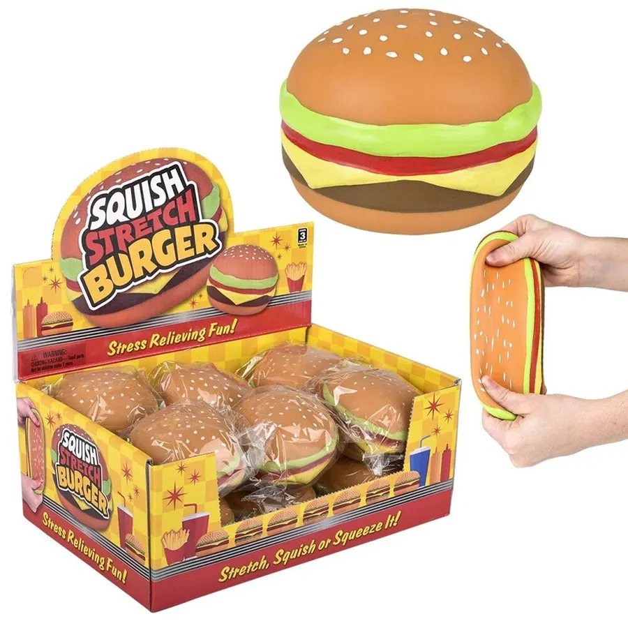 Hamburger Stretchy & Squeeze Fidget Kids Toy — wholesale Fidgets & Sensory by the case