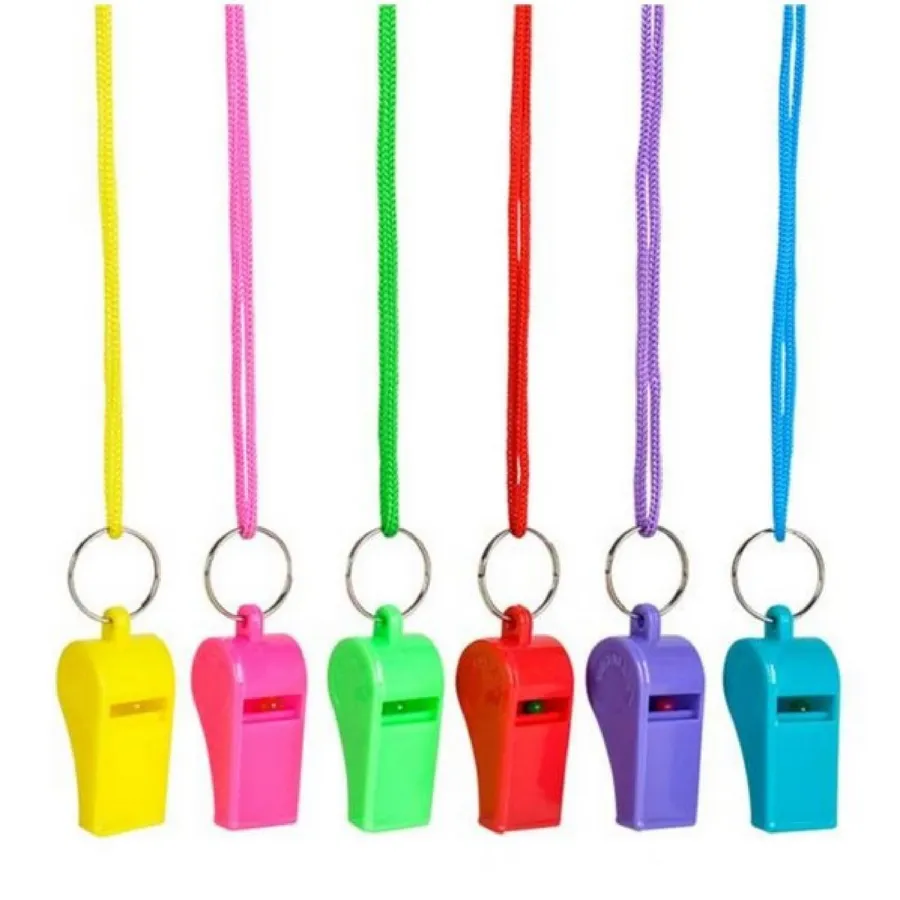Neon Plastic Whistle In Bulk — wholesale Toys & Games by the case