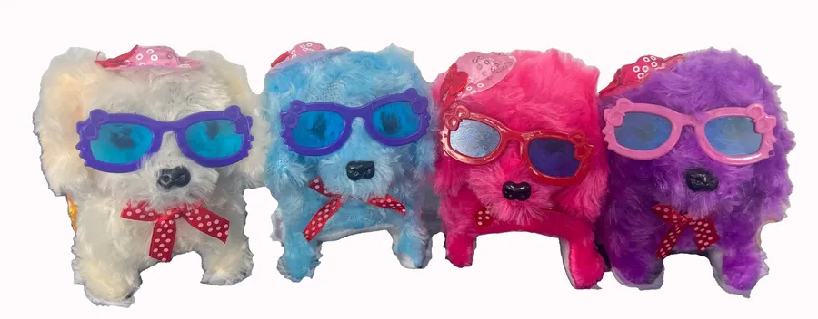 Wholesale Battery Operated Fuzzy Walking Barking Dog With Sound (MOQ-6) — wholesale Pet by the case