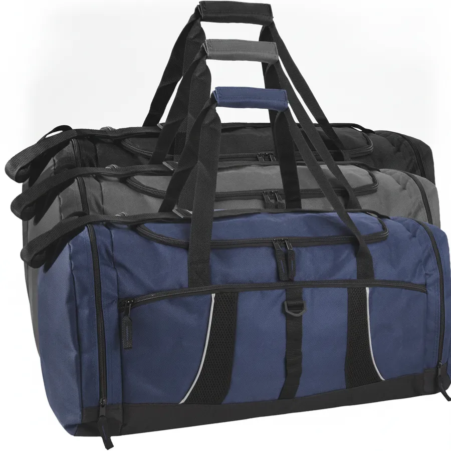 Large 26-Inch Travel Duffle Bag with Reflective Piping - Durable Everyday Gear Bag — wholesale Bags & Backpacks by the case