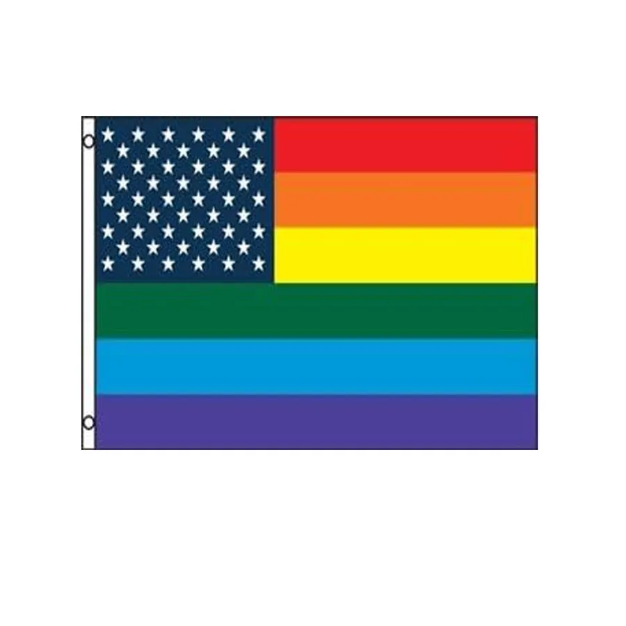 Easter USA Rainbow Flags- 36*60''- Valentine — wholesale Seasonal & Holiday by the case