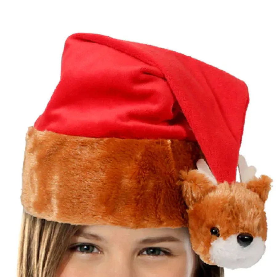 Reindeer Tassel Santa Hat - Perfect for Girls & Women — wholesale Apparel & Accessories by the case