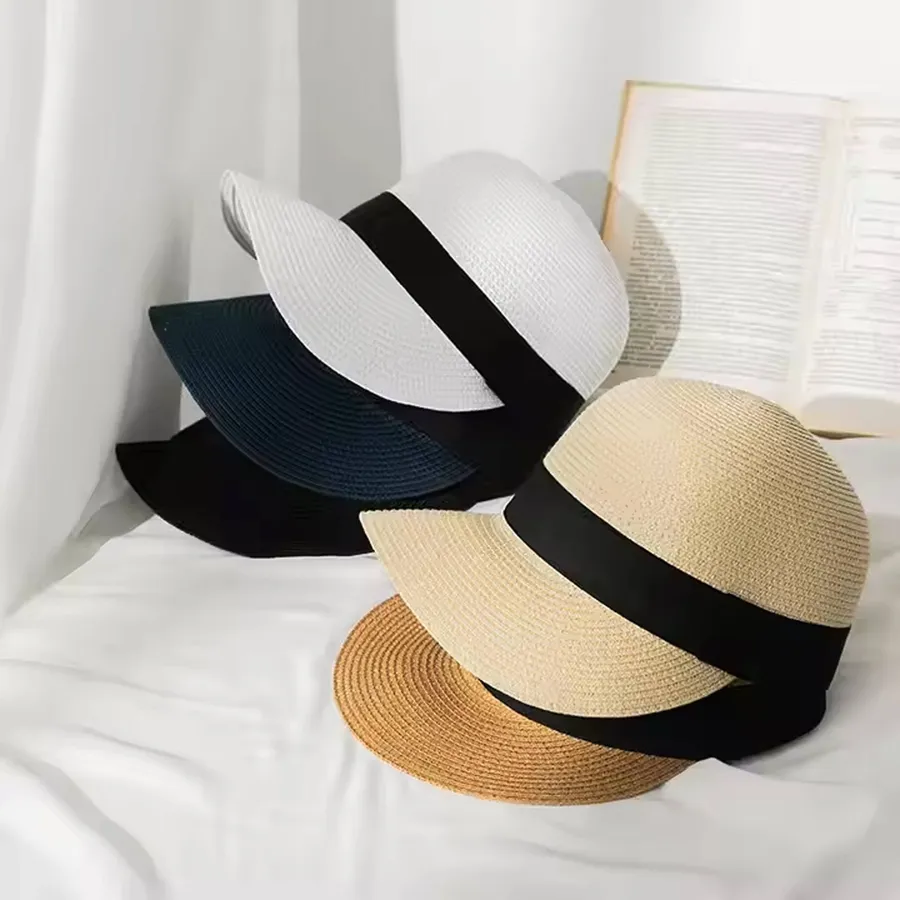 Travel Beach Sun Woven Straw Hat - Assorted — wholesale Apparel & Accessories by the case