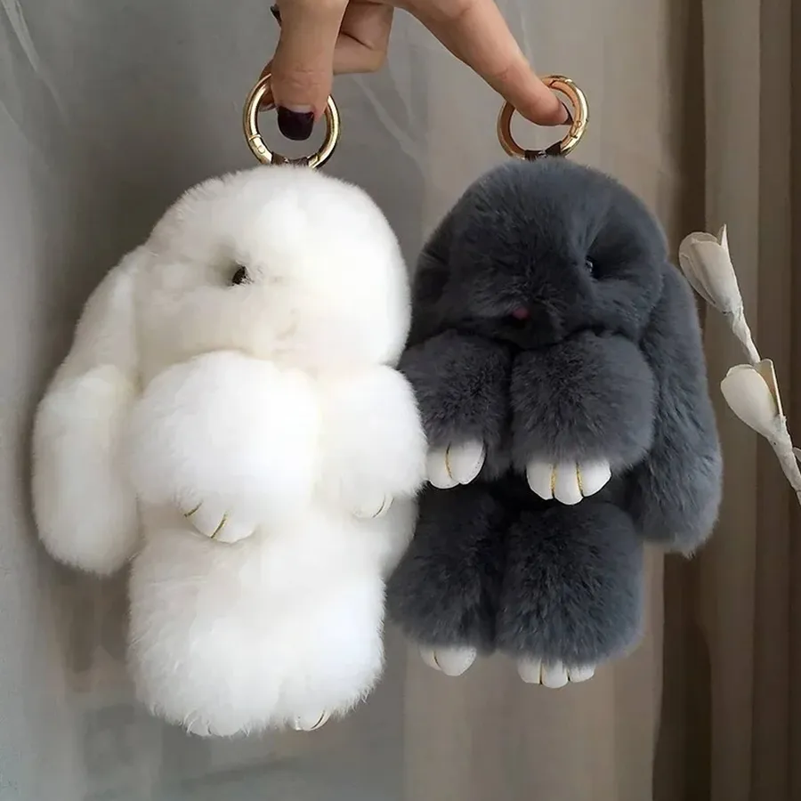 Holiday Rabbit Backpack Keychain Toy- Assorted — wholesale Keychains & Charms by the case