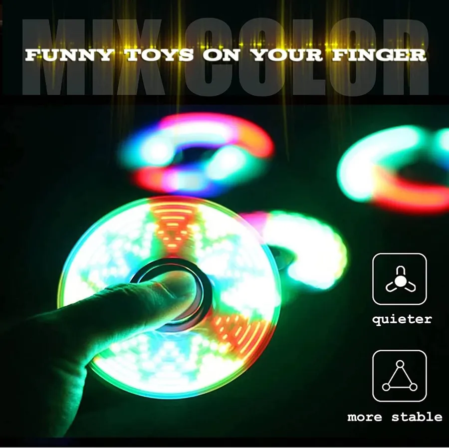 Easter Fidget Spinner Toy With Flashing Lights Valentine — wholesale Fidgets & Sensory by the case
