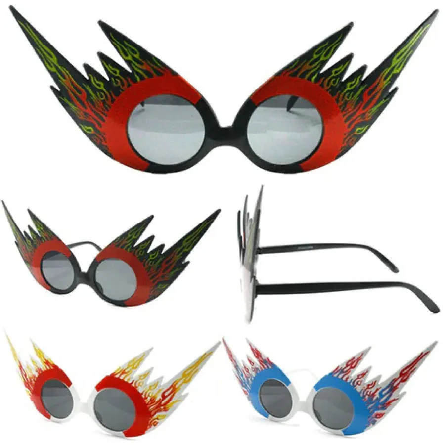 In Bulk Flames Design Party Eye Sunglasses — wholesale Party & Gifts by the case