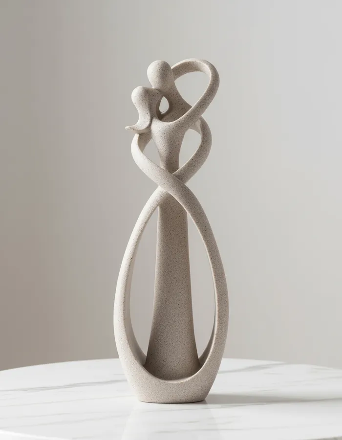 Nordic Embracing Couple Sculpture — wholesale Home & Décor by the case