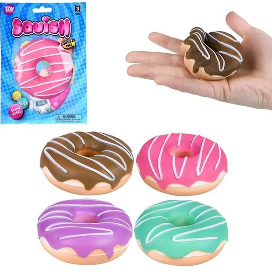 Donut Squeeze Toys - Stress Relief Senso Keeraft Home Gifts — wholesale Fidgets & Sensory by the case