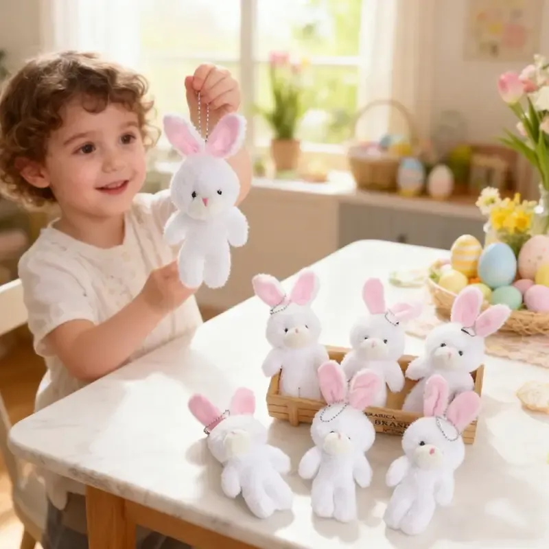 Easter Rabbit Plush Pendant – Kids Party Favour — wholesale Plush & Squishies by the case