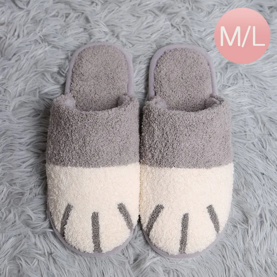Cat Paw Soft Comfortable Floor Slippers - Assorted — wholesale Pet by the case