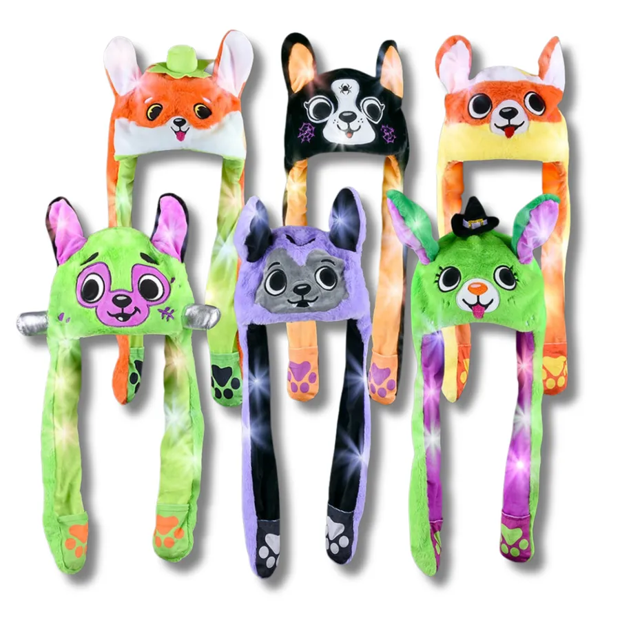 Halloween Dog Popping Ear Light-Up Hat — wholesale Seasonal & Holiday by the case