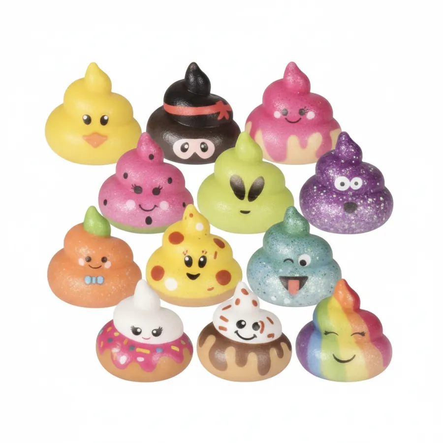 3-Inch Poop Squishy Toy - Fun Sensory Fidget and Stress Ball — wholesale Fidgets & Sensory by the case