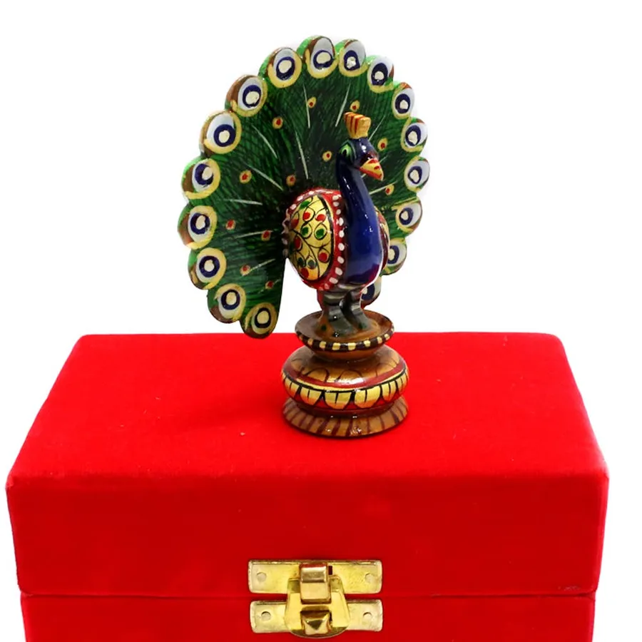 Wooden Meea Designs Peacock Showpiece For Home Decores — wholesale Home & Décor by the case