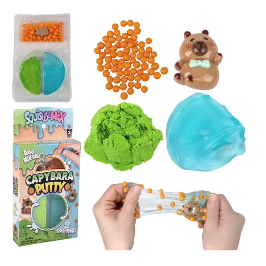 Squishy Mix Fidgety Capybara Putty For Kids — wholesale Fidgets & Sensory by the case