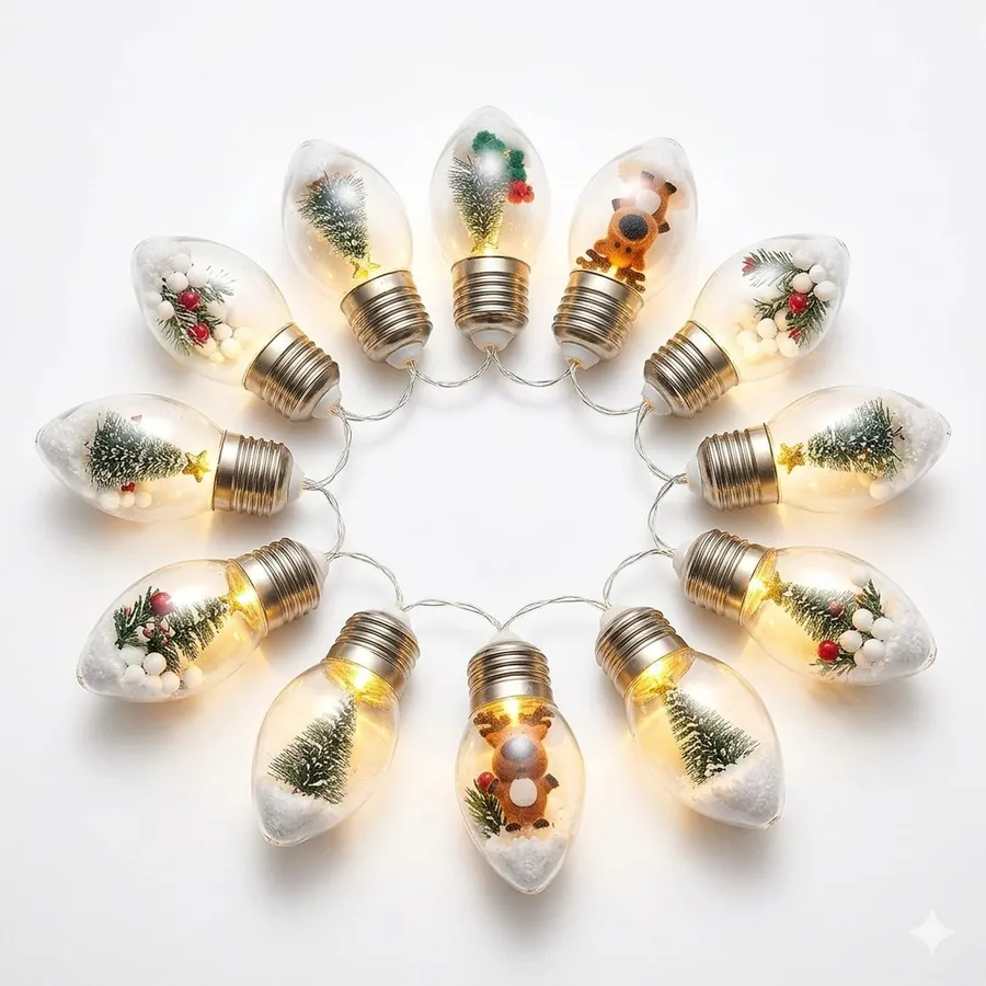 LED Globe String Lights – Christmas Decor Bulb Set — wholesale Seasonal & Holiday by the case