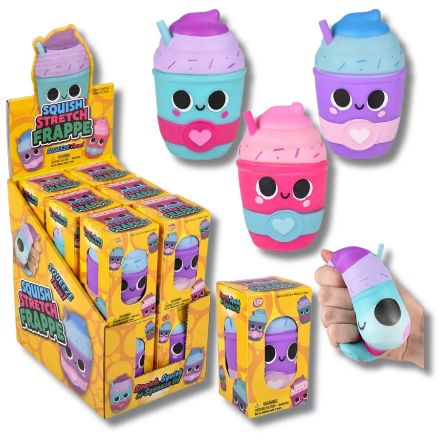 Frappe Squish & Stretch Fidget Kids Toy- Assorted — wholesale Fidgets & Sensory by the case