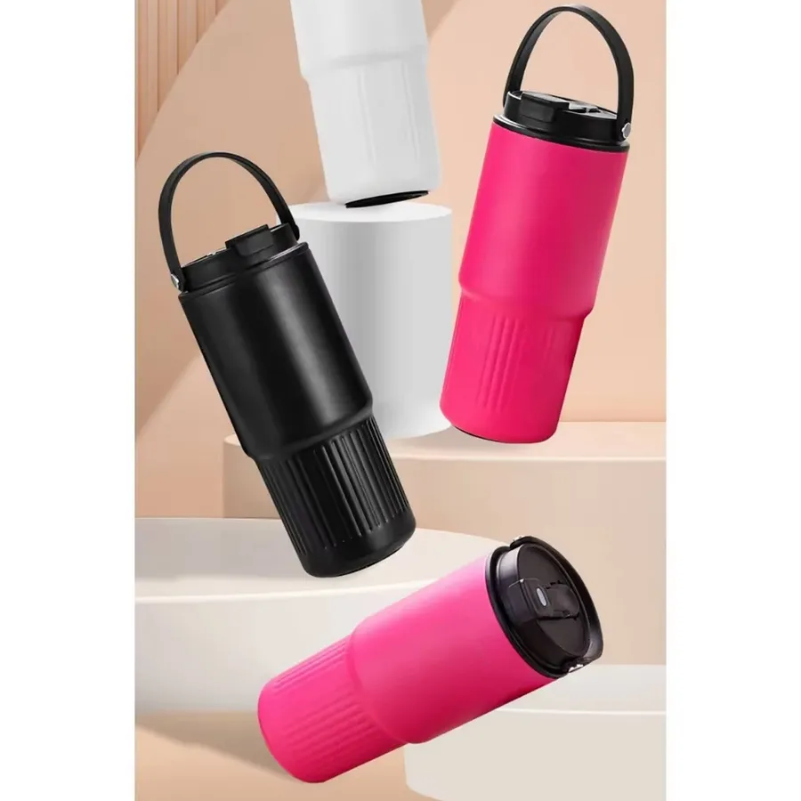 Large Capacity Stainless Steel Bottle with Straw - Assorted — wholesale Apparel & Accessories by the case