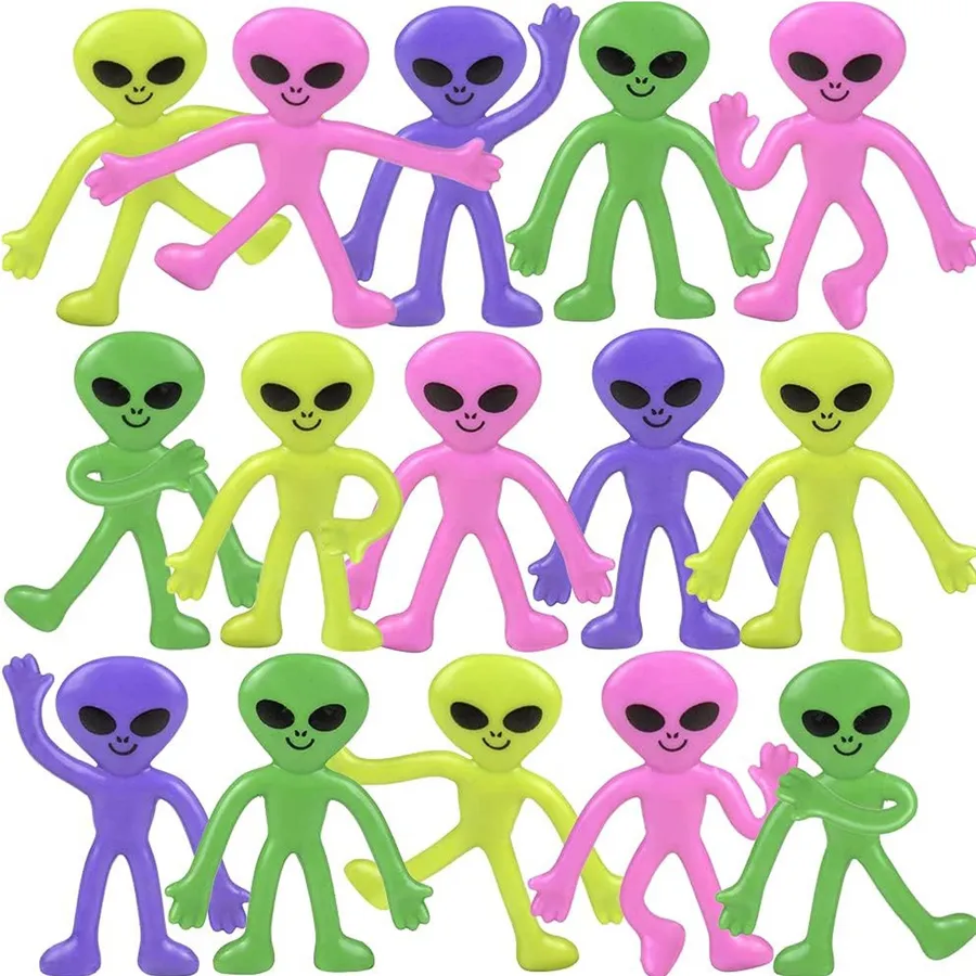 Mini Bendable Stress Relief Alien Toys — wholesale Fidgets & Sensory by the case