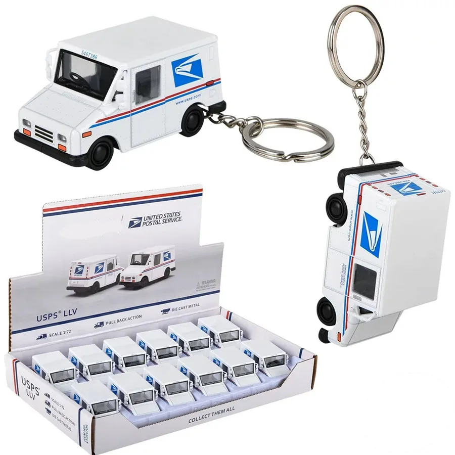 Pull Back Carrier Truck Toy Keychain In Bulk — wholesale Keychains & Charms by the case