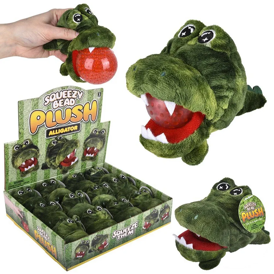 Alligator Squeezy Bead Plush Kids Toy — wholesale Plush & Squishies by the case
