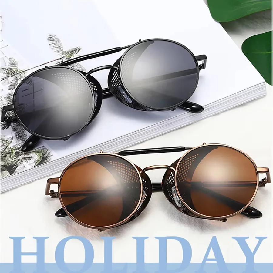 Trending Gothic Retro Round Alloy Sunglasses - Assorted — wholesale Apparel & Accessories by the case