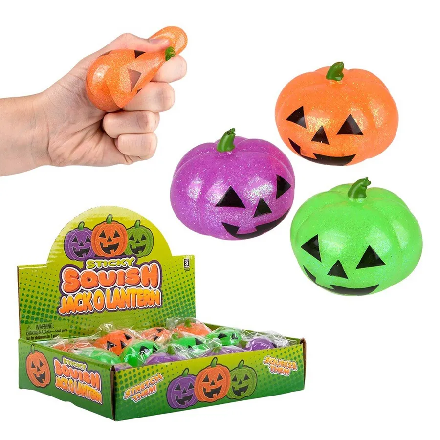 Squishy Sticky Jack O Lantern Kids Toy — wholesale Plush & Squishies by the case