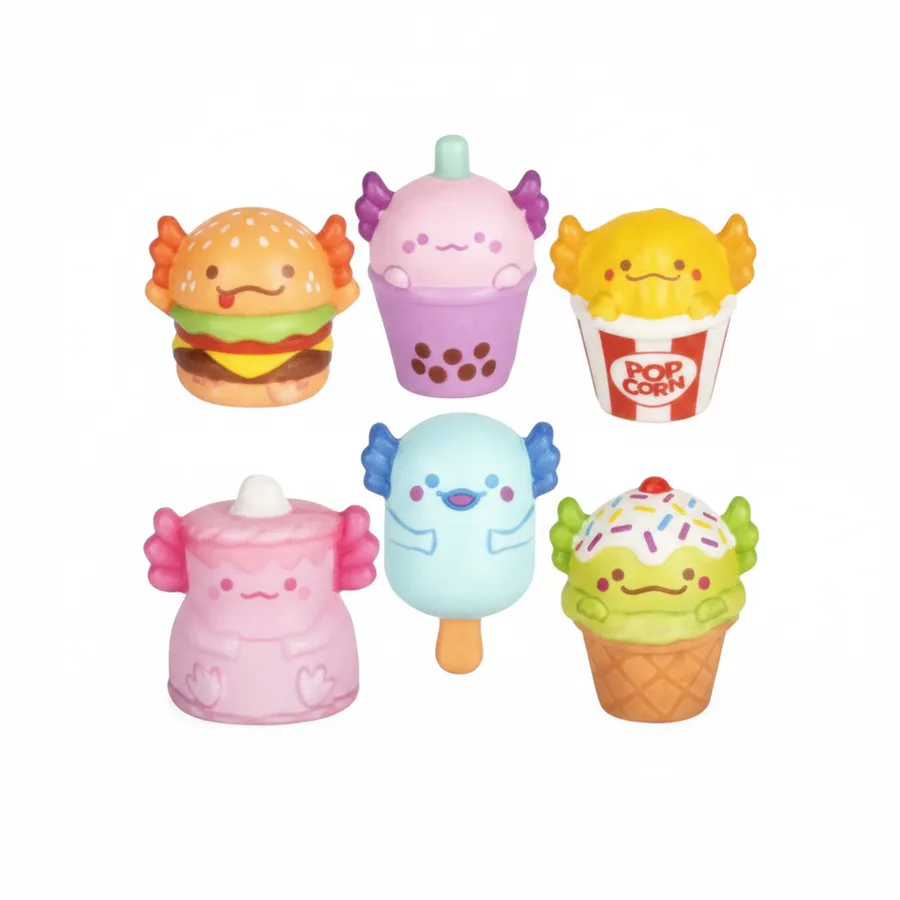 Micro Axolotl Squishy Toys - Mini Sensory Fidget Squish Toy — wholesale Fidgets & Sensory by the case
