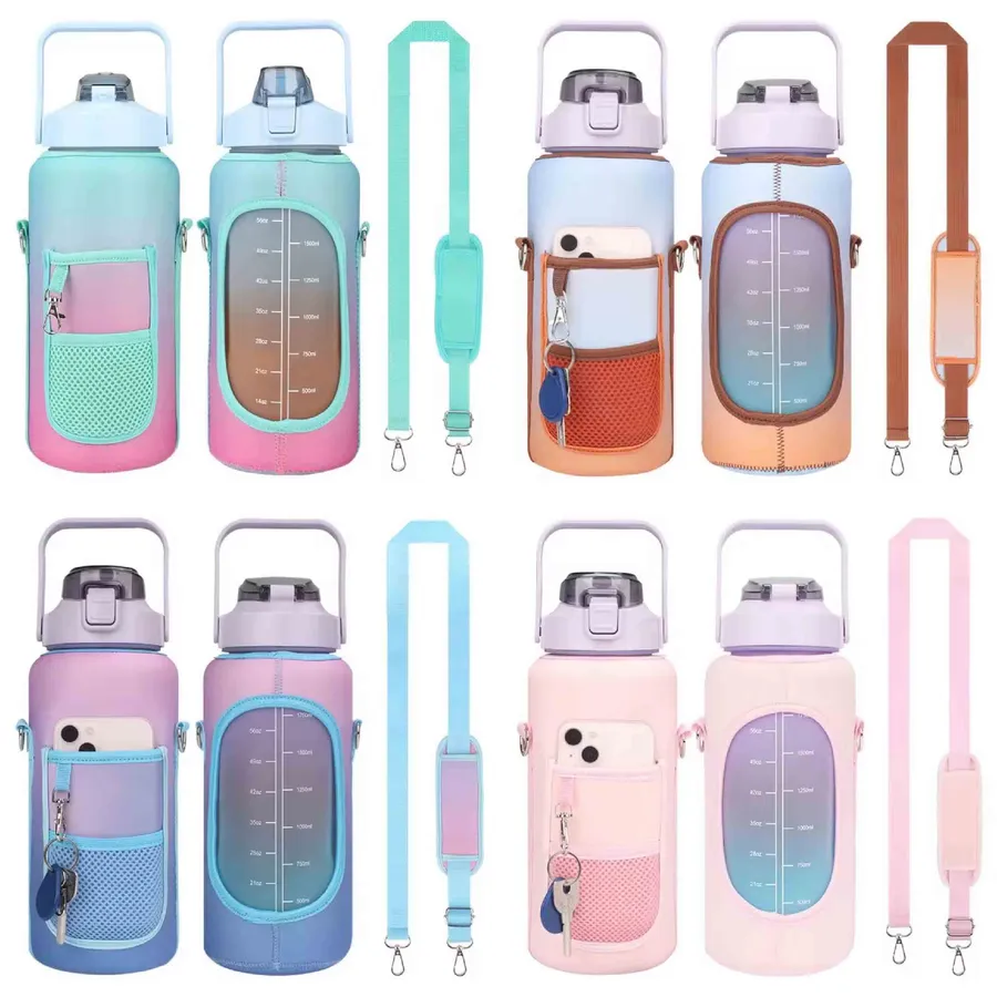 Sports Water Bottle with Tim- Assorted — wholesale Kitchen & Drinkware by the case