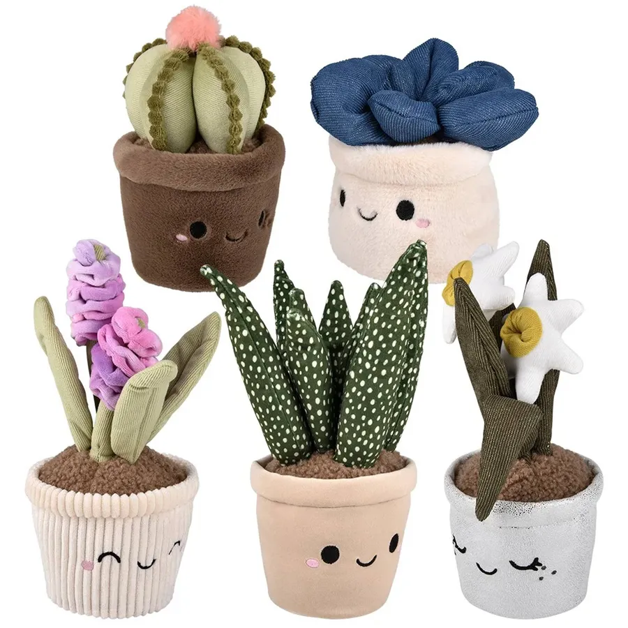 Plush Stuffed Mini Plants For Decor - Assorted — wholesale Plush & Squishies by the case