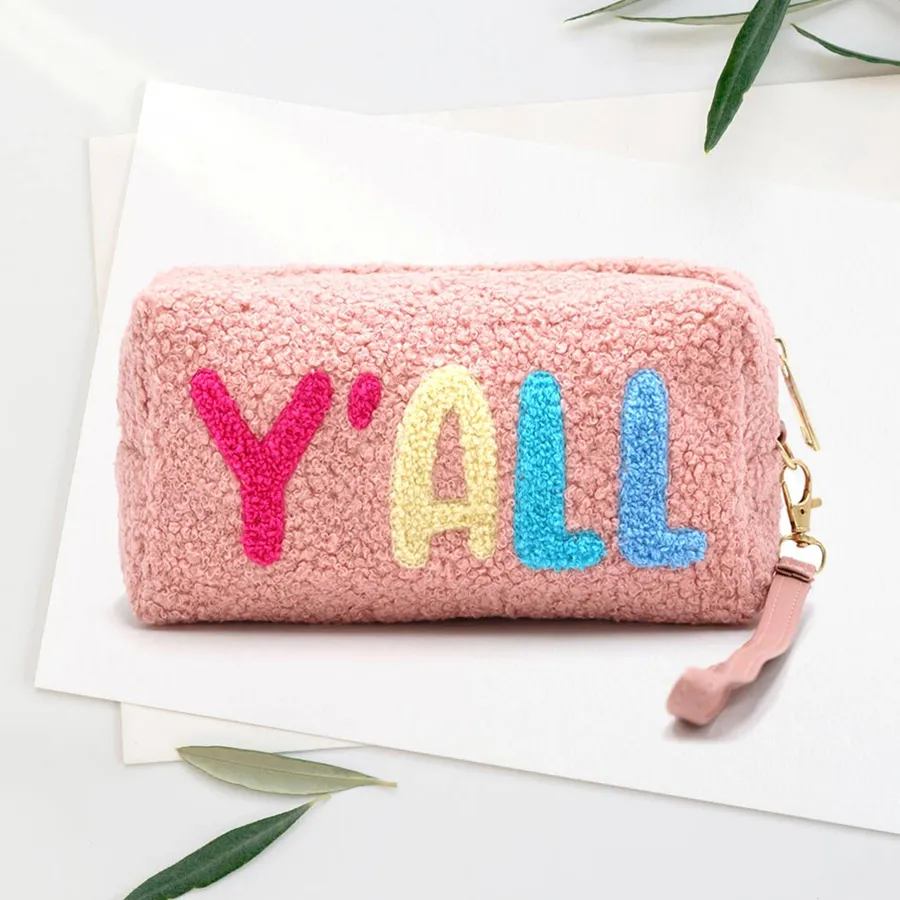 Attractive Faux Fur Pouch With Wristlet - Assorted — wholesale Bags & Backpacks by the case