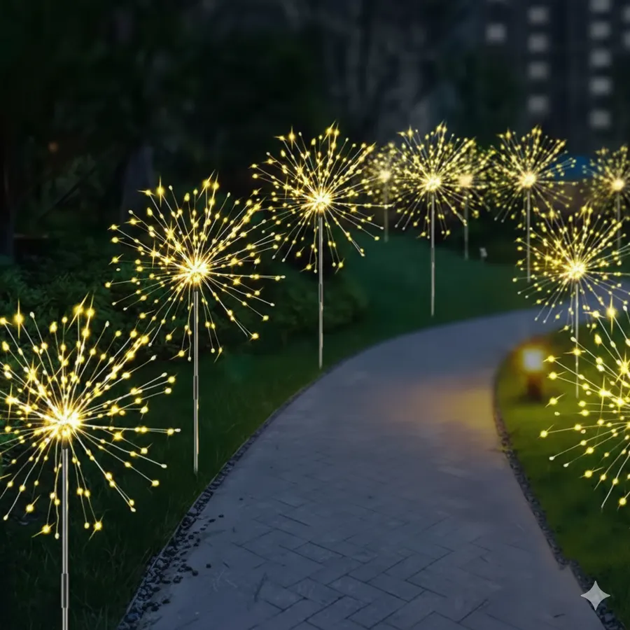 Solar Firework Garden Lights – Outdoor LED Decor — wholesale Home & Décor by the case