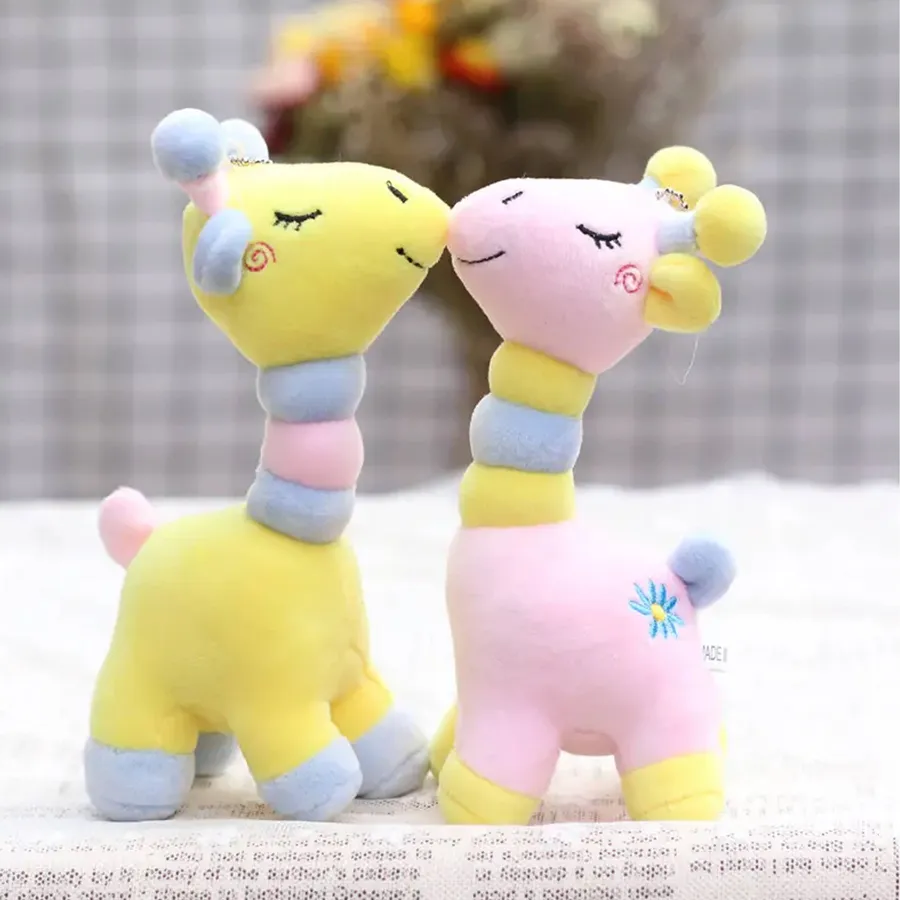 Giraffe Baby Soft Stuffed Plush Keychain In Bulk — wholesale Plush & Squishies by the case