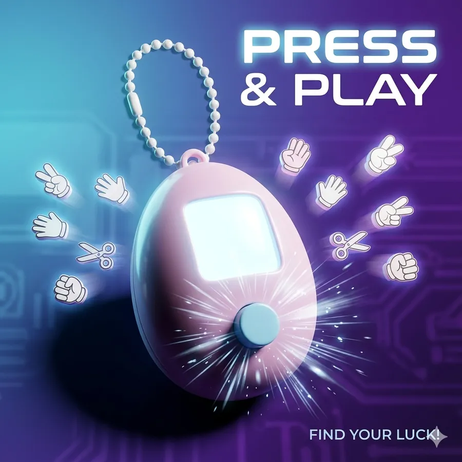 Rock Paper Scissors Keychain Game Toy In Bulk — wholesale Keychains & Charms by the case