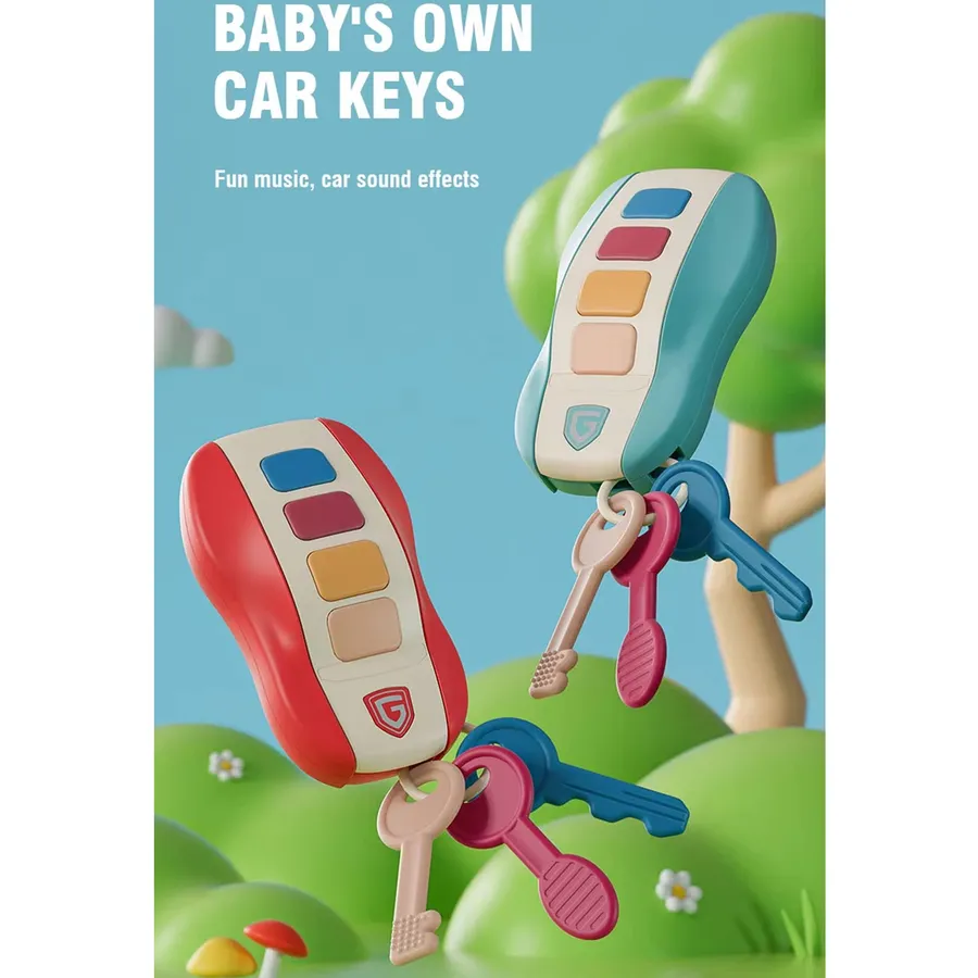 Remote Control Musical Car Key Toys For Kids — wholesale Toys & Games by the case
