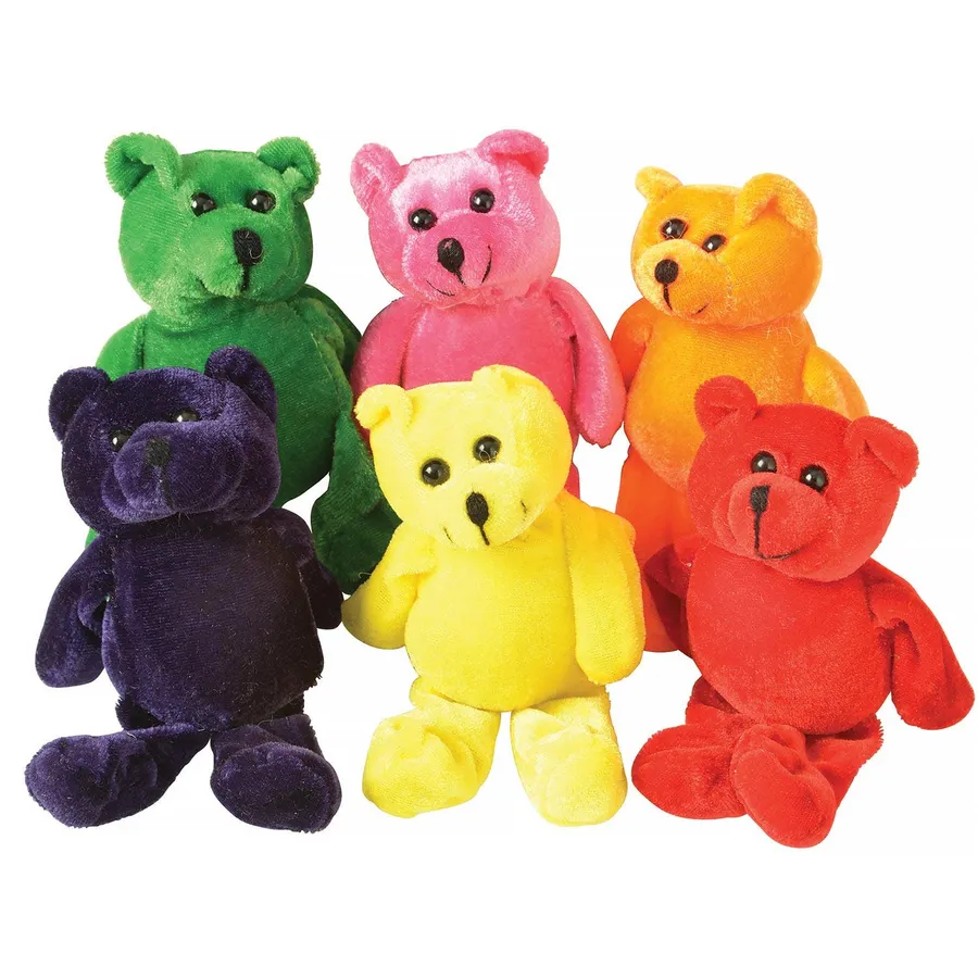 Teddy Bear Soft Plush Bean Bag- Assortd — wholesale Plush & Squishies by the case