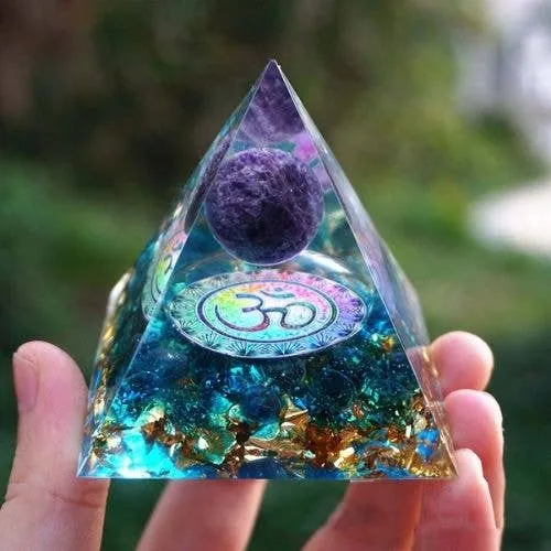 Orgonite Crystal Meditation Pyramid — Gullee Gadgets Decor — wholesale Home & Décor by the case