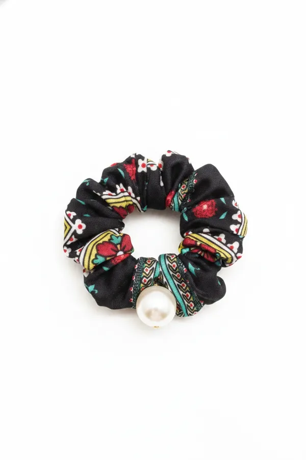 Pearl Bow Scrunchie - Elegant Hair Accessories for Boutique and Salon — wholesale Apparel & Accessories by the case