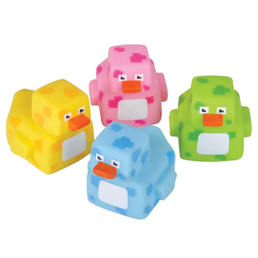 Pixelated Square Rubber Duck Toy Halloween — wholesale Seasonal & Holiday by the case