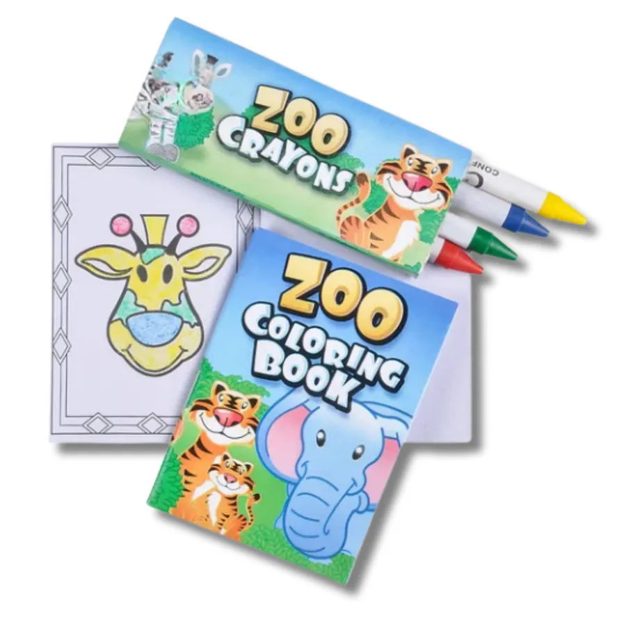 Zoo Animal Themed Crayons and Book Set — wholesale More Wholesale Goods by the case