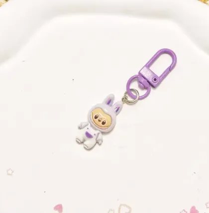 Cartoon Bag Charm Keychain — Gullee Gadgets Lababu Assorted — wholesale Keychains & Charms by the case