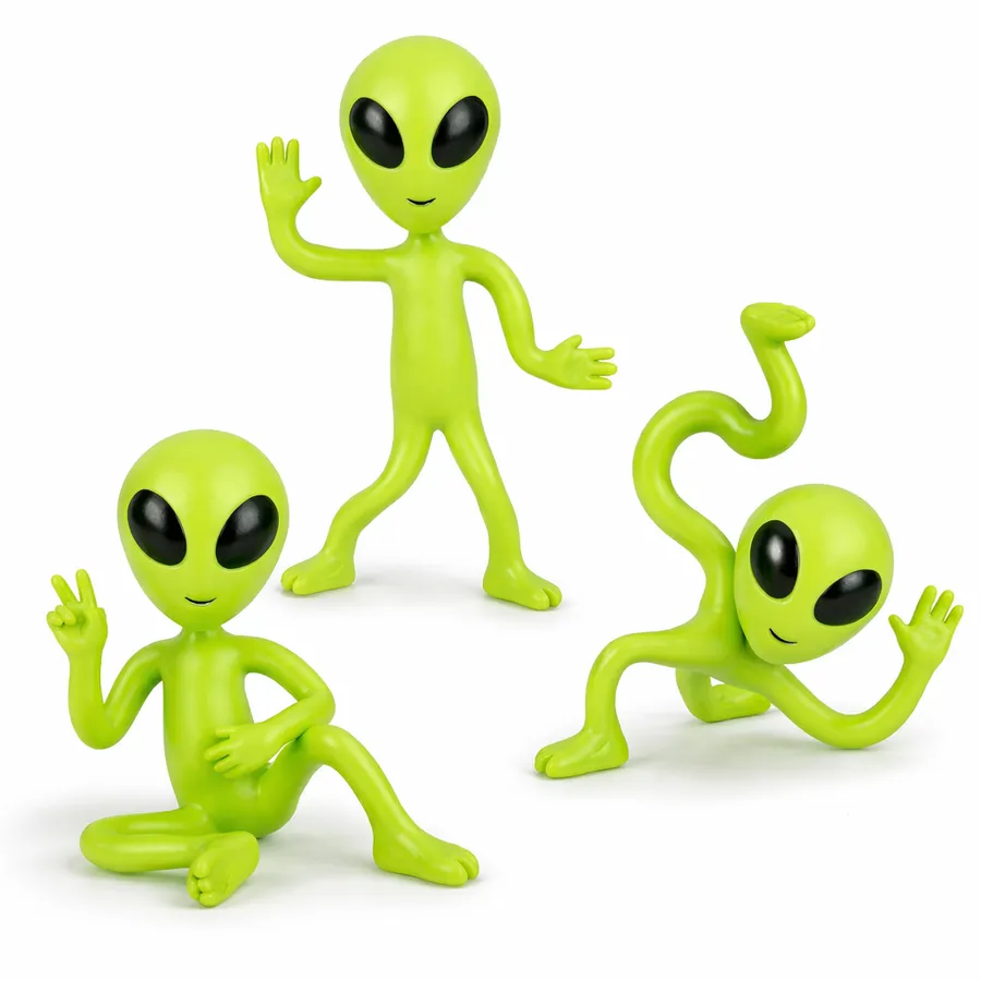 Sensory Toy Bendable Alien Fidget - Kids Halloween Party Favor & Counter Display — wholesale Fidgets & Sensory by the case