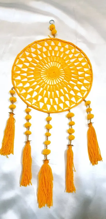 Vibrant Yellow Dream Catcher - Capture D Keeraft Home Gifts — wholesale Apparel & Accessories by the case