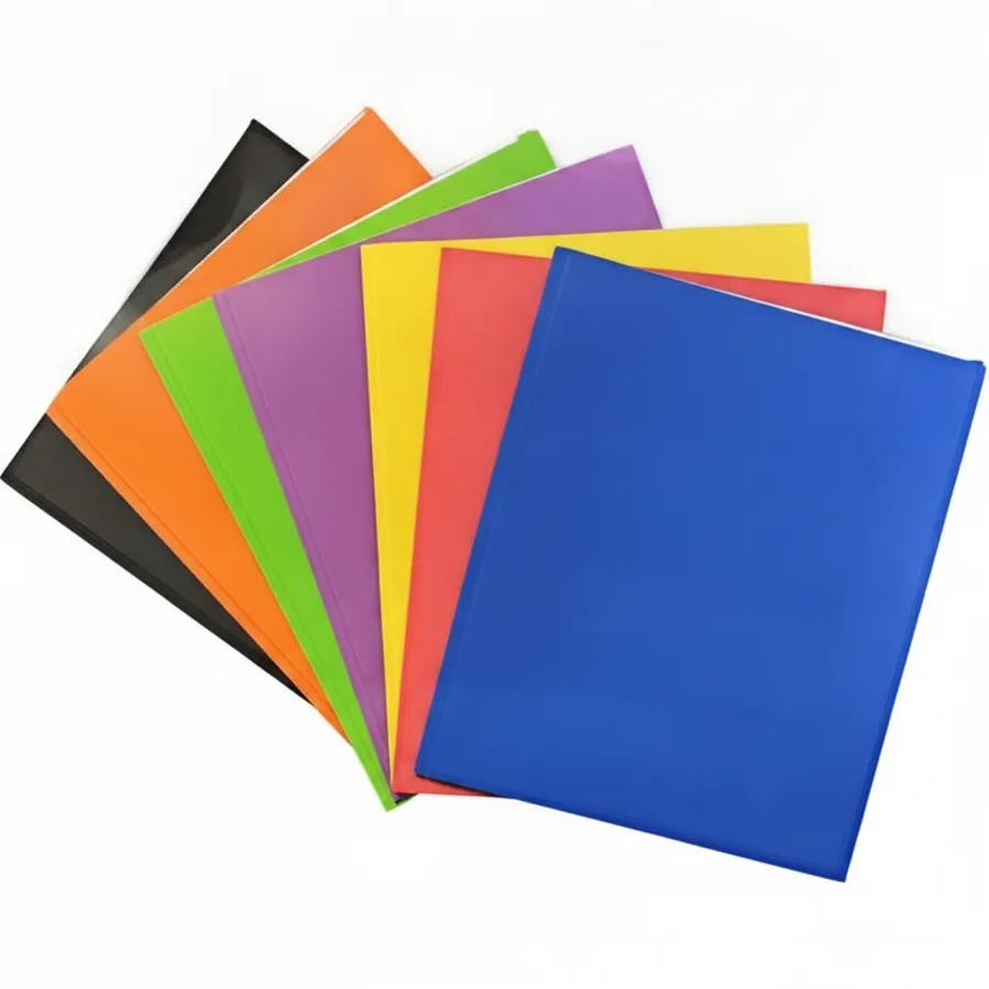 Multi-Color 2-Pocket Folders with 3 Prongs - Essential School Supplies, Classroom & Office Stationery — wholesale Stationery & Office by the case