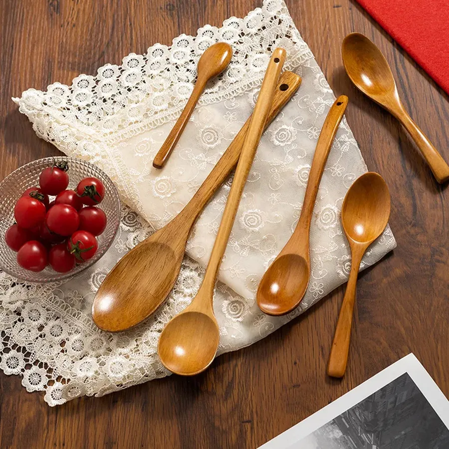 Household Natural Small Wooden Spoon For Kitchen Use — wholesale Kitchen & Drinkware by the case