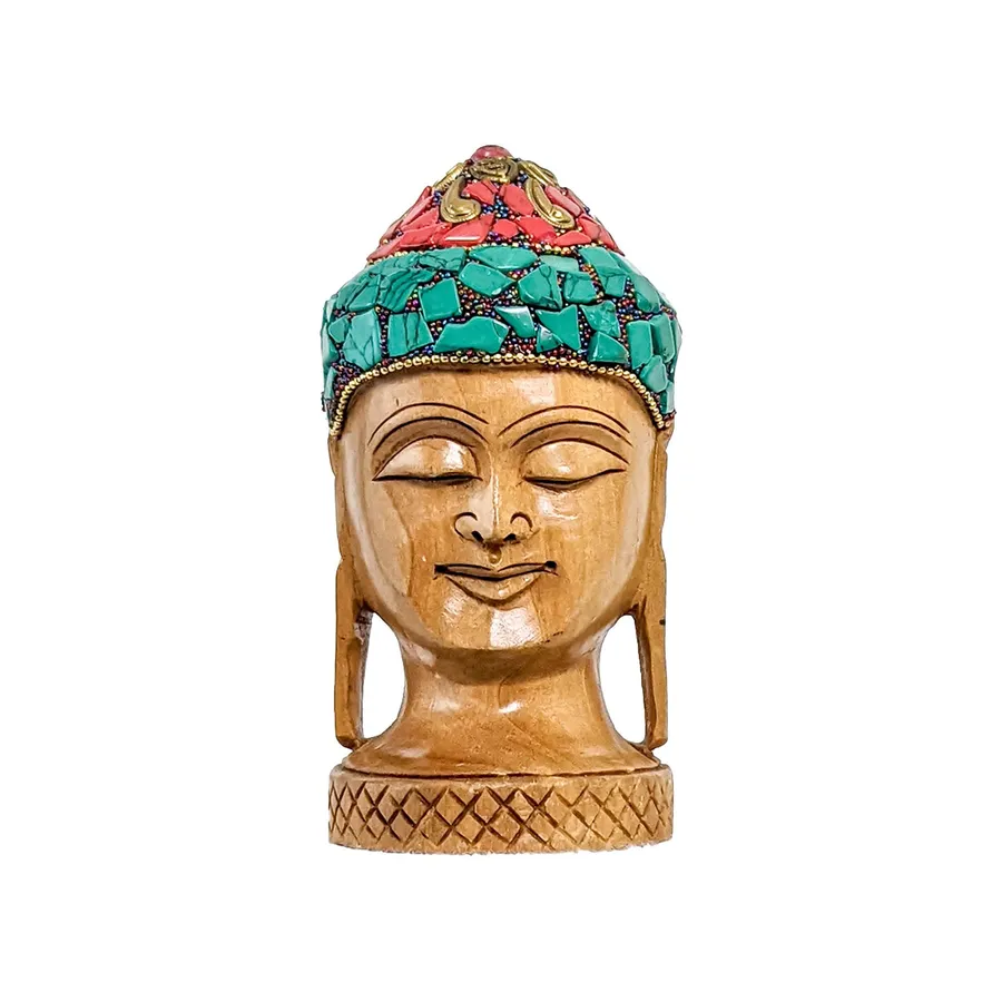 Handcrafted Wooden Buddha Sculpture Sitting Home Decores — wholesale Home & Décor by the case