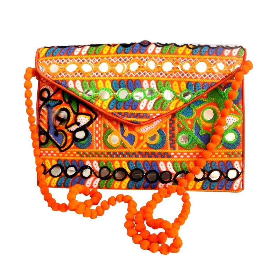 Mirror Work Design Handcrafted Pouch — wholesale Bags & Backpacks by the case