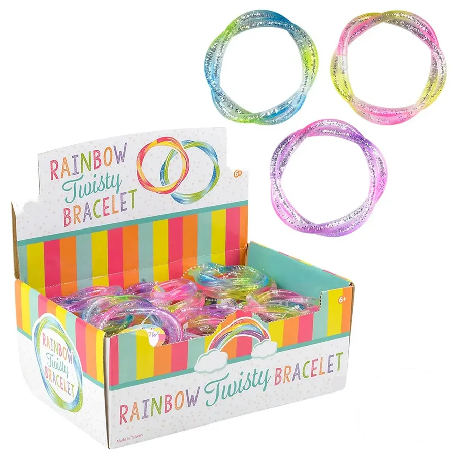 Creative Rainbow Twisty Bracelet For Women's - Assorted — wholesale Apparel & Accessories by the case