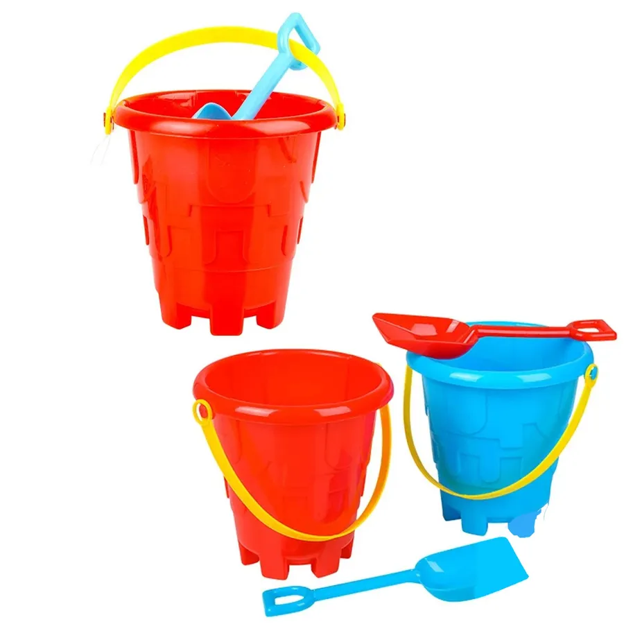 Beach Sand Pail & Shovel Set For Kids- Assorted — wholesale Toys & Games by the case