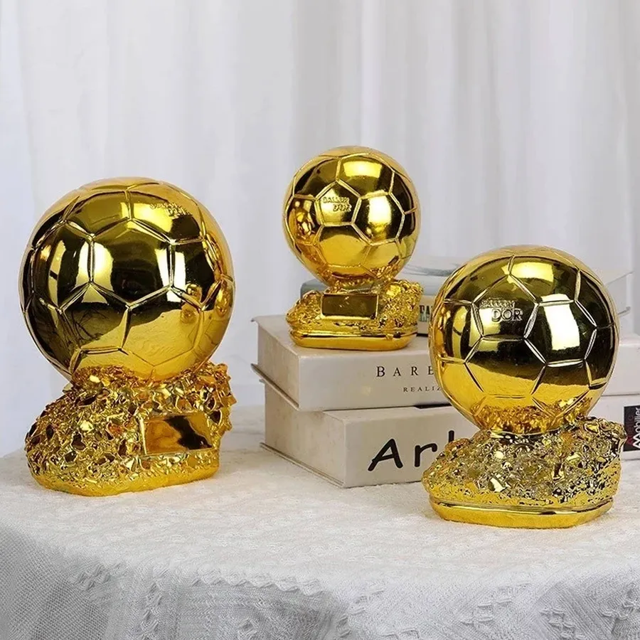 Handicraft Football Trophy Statue Home Décor — wholesale Toys & Games by the case