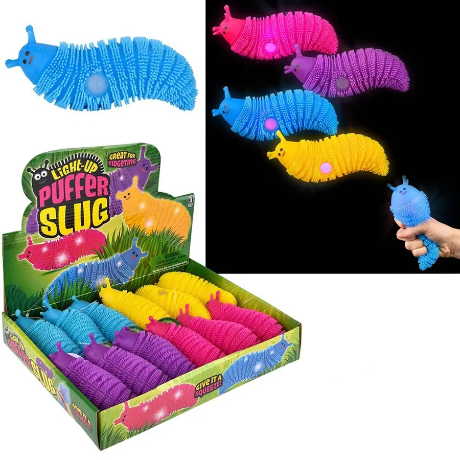 Slug Glow in the Dark Puffer Kids Toy — wholesale Toys & Games by the case